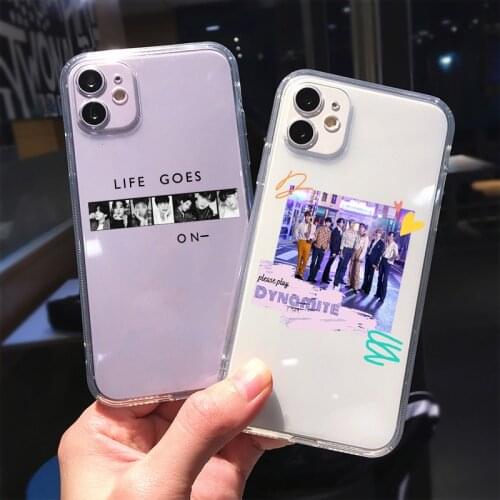 Cute Kpop Song 'Life Goes On' Phone Case For iPhone 12 XS MAX 11 Pro 7 8 Plus X XR SE 2020 Dynamite Clear Soft Cover Coque Capa