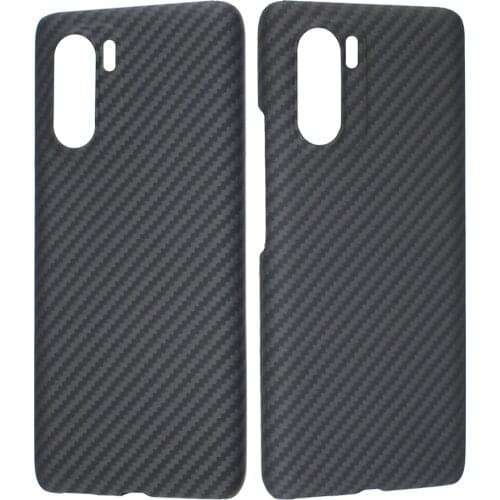 Redmi K40 K40Pro Phone Case Real Kevlar Carton Super Thin Light Hole Precise High-quality Aramide Luxury Xiaomi Phone Shell