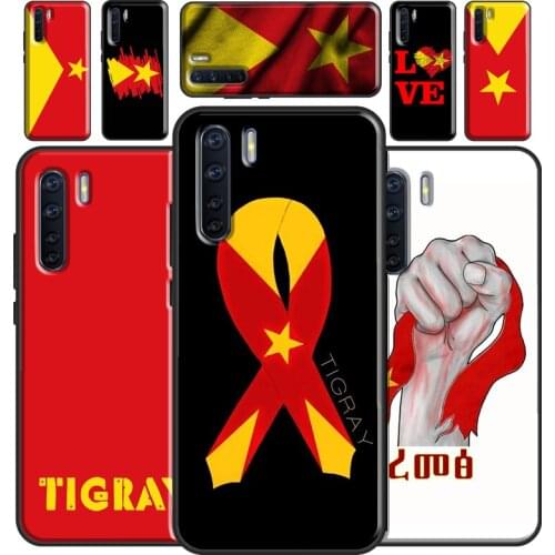 Tigray Flag Theme Case For OPPO A93 A91 A83 A5 A9 A31 A53 2020 A52 A72 A15 A3S A5S F5 Find X3 Pro Cover Capa