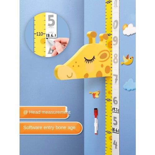 Childrens Height Wall Stickers 3D Stereo Baby Height Measurement Sticker Magnetic Cartoon Recordable Measuring Instrument Me