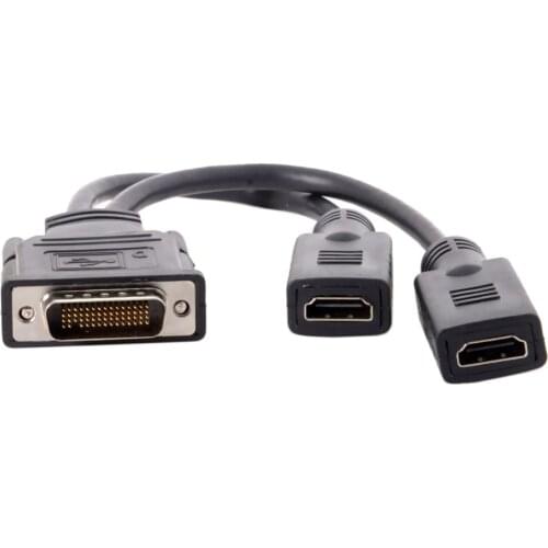DMS 59 Pin Male to 2 HDMI DVI VGA Displayport Spliter Extension Cable Adapter for graphics card HDMI Monitors