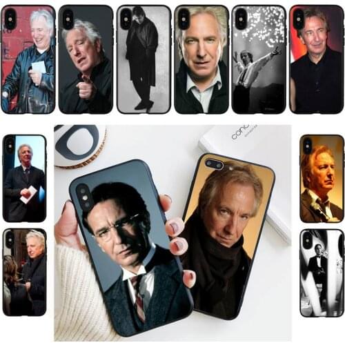 FHNBLJ Alan Sidney Patrick Rickman Phone Case For iPhone 11 8 7 6 6S Plus X XS MAX 5 5S se 2020 11 12pro max iphone xr case