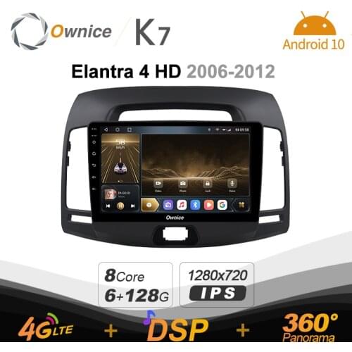 K7 Ownice 2 Din Android 10.0 Car Multimedia radio for Hyundai Elantra 4 HD 2006 - 2012 With 8 Core Support External Microphone
