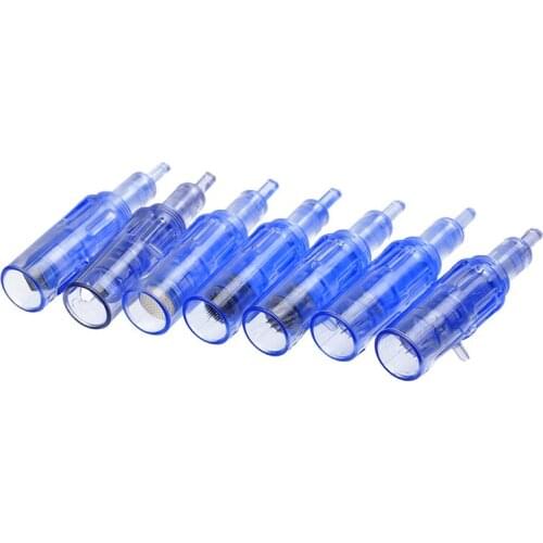 Microneedle Cartridges needles with Syringe Tube 9 pin For Mini Hydra Gun Mesotherapy Injector Auto Derma Stamp Pen