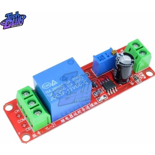 3PCS NE555 DC 12V Trigger Timer Switch Delay Connect Module Adjustable Time Delay Relay 10A 0-10 Second With LED Indicator Board