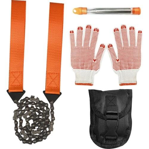24inch Garden Hand Zipper Saws Mini Logging Saws 11 Tooth Handheld Chains Saws Pocket Saws Outdoor Survival Wire Saws Sets