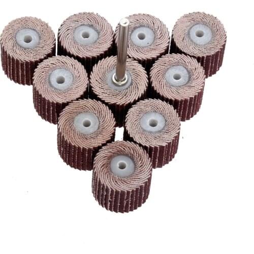 10Pcs 240-Grit 10 x 10x 3mm Sanding Flap Disc Grinding Flap Wheels Brush Sand Rotary Tool Dremel Accessories accesorios dremel