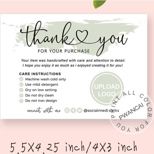Blue Washing Instructions Template Card For Custom Tshirts,Care Instructions For Printed Apparel,Printable Care Card