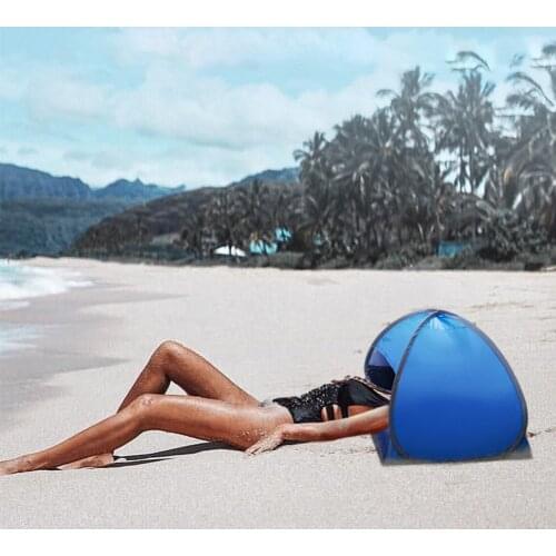 Head Sunshade Tent Automatic Opened Portable Outdoor Camping Beach Face Tent Umbrellas Mini Awning UV Protection Sun Shelter