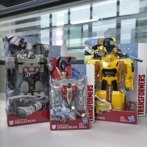 Genuine Autobot Bumblebee Starscream Megatron Deformation Robot Car Hasbro Transformers Collection Children Christmas Gifts
