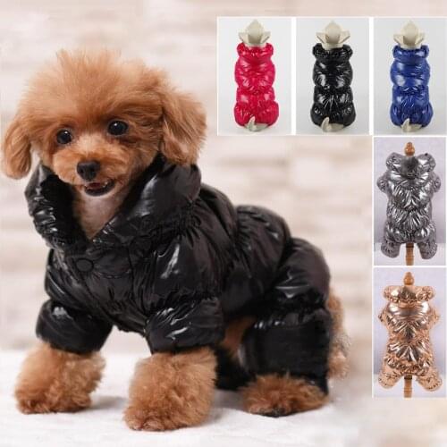 Winter Waterproof Pets Coat Warm Down Jacket Pet Dog Clothes Super For Small Dogs Cotton Hoodies Puppy Clothing For Chihuahua