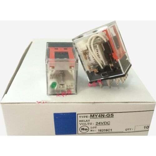 5 pieces Brand genuine Omron relay MY4N-GS DC24V new (instead of MY4N-J) MY4NGS