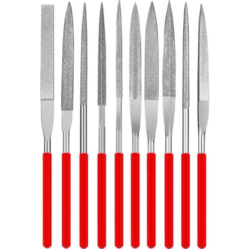 Free Shipping Hand Craft Tools Diamond Deburring Tools 5x180mm Diamond Needle Files Set 10pcs/lot
