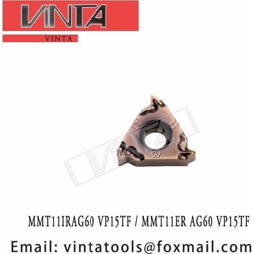 Free shipping high quality MMT11IRAG60 VP15TF / MMT11ER AG60 VP15TF cnc carbide threading inserts