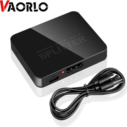 4K HDMI-compatible Splitter 1x2 1 in 2 out 1080p HDCP Stripper 3D Splitter Power Signal Amplifier 4K HDMI-compatible Splitter