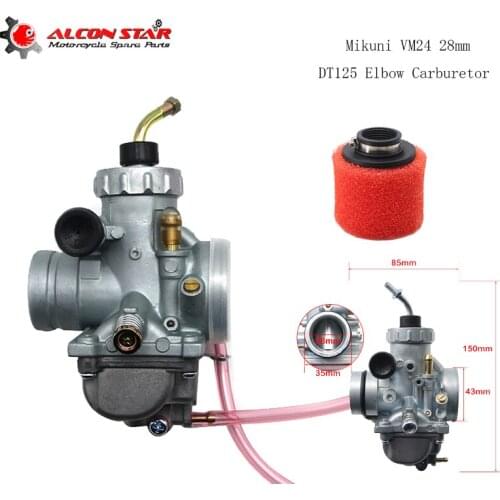 Alconstar DT125 DT 125 TZR TZR125 Carburetor for MIKUNI Carb VM24 Mikuni Carburetor Carburador with Air Filter