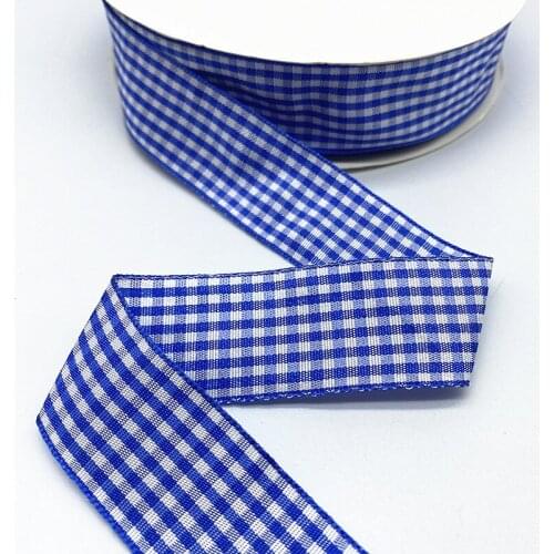 5Yards 10mm--25mm Plaid Cotton Ribbon Wedding Christmas Decoration DIY Sewing Fabric Handmade Bow Ribbon Flower Gift Packaging08