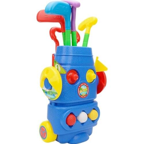 Toddler Golf Club Set Golf Cart with Wheels Kids Golf Set Toddles Golf Games Toy Early Education an Sport Toy Gifts