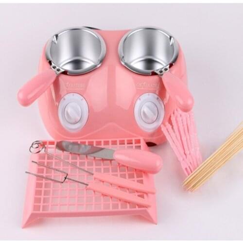 220-240V Chocolate Melting Furnace Sets Electric Heating Melting Pot Machine Dissolving Diy Chocolate Hot Pot Tool European Plug