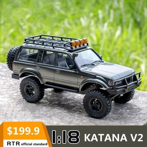 NEW FMS RC Car 1:18 2.4Ghz KATANA Waterproof Crawler Remote Control Cars Vehicle Off Road Models RTR Toy Kids Children Gift