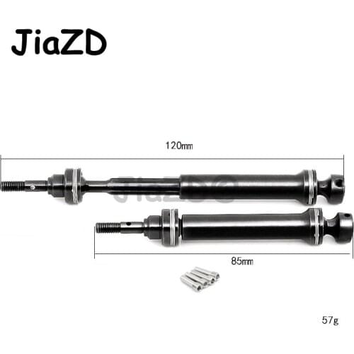 2Pcs Hard Steel Front Rear Drive Shaft 7151 for Traxxas 1/16 Mini E-Revo EREVO SUMMIT SLASH 4WD RC Crawler Car