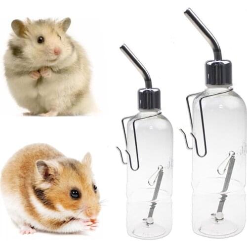 Drinking Fountains Water Feeder Squirrel Rabbit Stainless Steel Hamster Chinchilla Drinking Water Bottle Pet Supplies