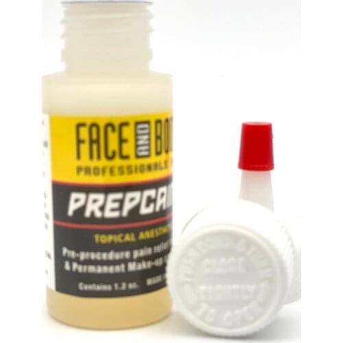 Professional Face And Body Prepcaine Gel Pre-procedure For Tattoo&Permanent Make-up Eyebrow Application1.2 OZ