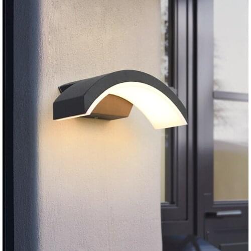 Rainbow door light doorpost infrared sensor light waterproof 11.8X4.3X4.3in aluminum LED COB wall light