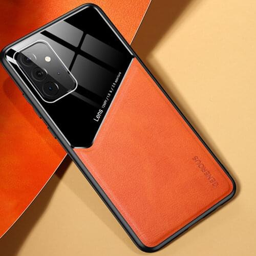 Luxury Car Holder Leather Case for Samsung Galaxy S10 Plus S20 S21 Ultra Plus Note 20 Ultra Plus A51 A52 A71 A72 5G Cover