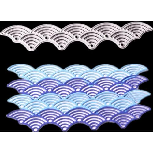 Scrabpook DIY Manual Child Intelligence Knife Knife DIY Wave Wave Knife Die D018