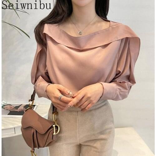 Блузки с цветами Seiwnibu China At AliExpress