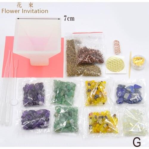 DIY Manual Orgonita Silicone Mould Pyramid Novice Package Molde Resina Piramide Foundation Bag Silicon Mold Kit