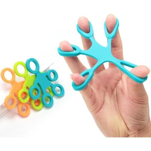 Finger Trainer Finger Hand Grip Silicone Ring Gripper Strengthener Exerciser Trainer Resistance Band Fitness Expander 3 Levels