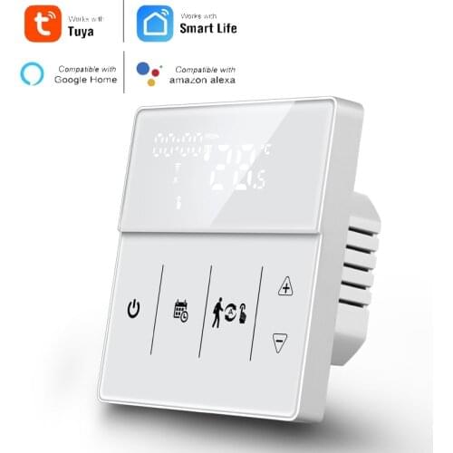 Tuya WiFi Smart Thermostat, Electric Floor Heating Water/Gas Boiler Temperature Remote Controller for Google Home, Alexa