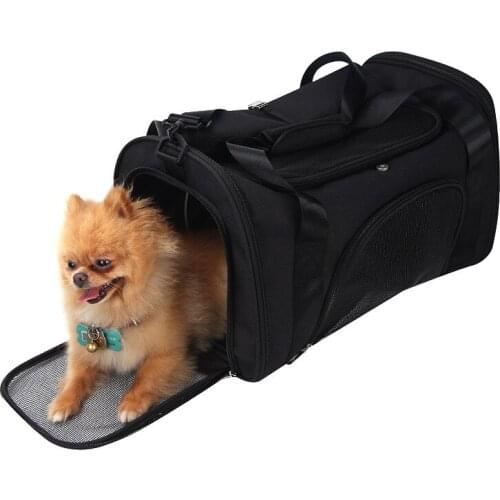 Breathable Pet Carrier Airline Approved Soft Sided Carrier for Cats and Dogs Portable Cozy Travel Pet Bag Car Seat Safe Carrier