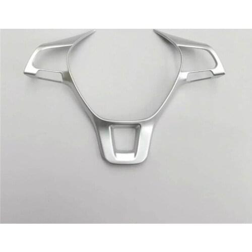 ABAIWAI ABS Chrome Carbon Fiber Steering Wheel Protection Covers For Volkswagen VW Passat Car Interior Auto Parts Styling 2016