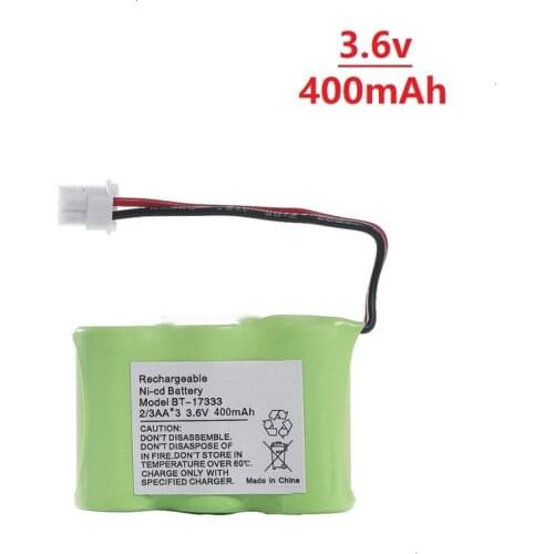 1/2/3/5/10PCcs 3.6V 400mAh 2/3AA Ni-CD Battery For Vtech BT-17333 BT-163345 BT-27333 3.6V NiCD Battery BT17333 BT163345 BT27333