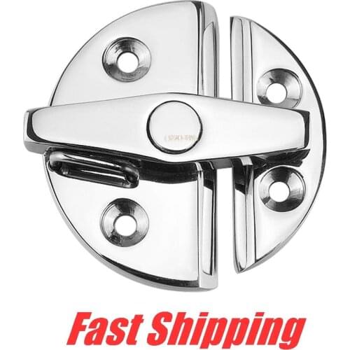 316 Stainless Steel Marine Door Cabinet Hatch Round Turn Deck cover Button Twist Catch Latch for yacht Boat Hardware Accessories