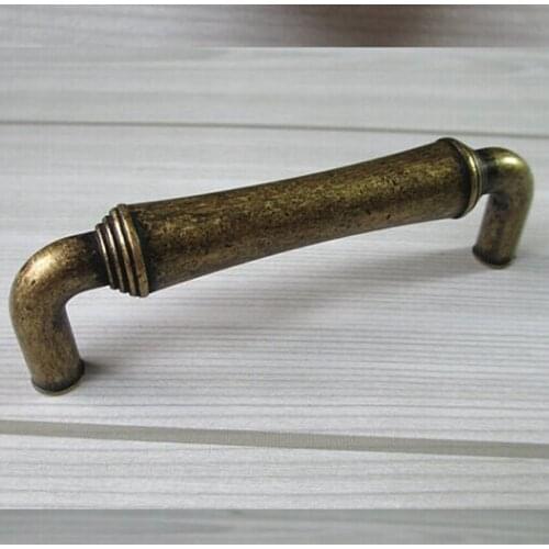 96mm Rustico vintage furniture handles antique brass drawer cabinet pulls knobs bronze dresser cupboard door handles pulls ABM