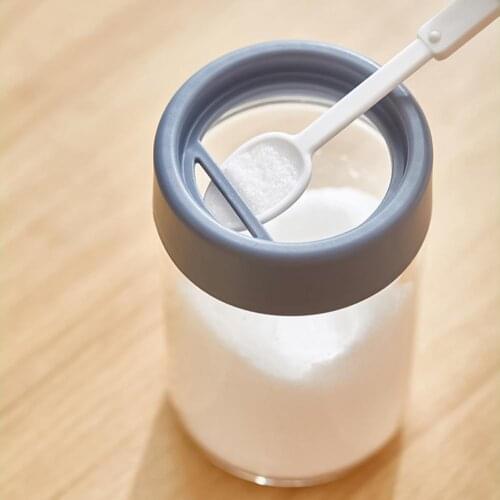 Seasoning Bottle Neat Rust-Resistant High Borosilicate Glass Empty Square Spice Containers Cake Store Storage Jar Box