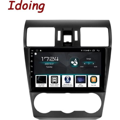 Idoing 9"Car Android10 Radio GPS Player For Subaru Forester Impreza WRX 2012-2015 4G+64G Navigation Head Unit 2.5D QLED No 2 din
