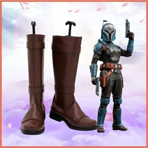 Bo-Katan Kryze Cosplay Shoes Boots Halloween Costumes Accessory Custom Made