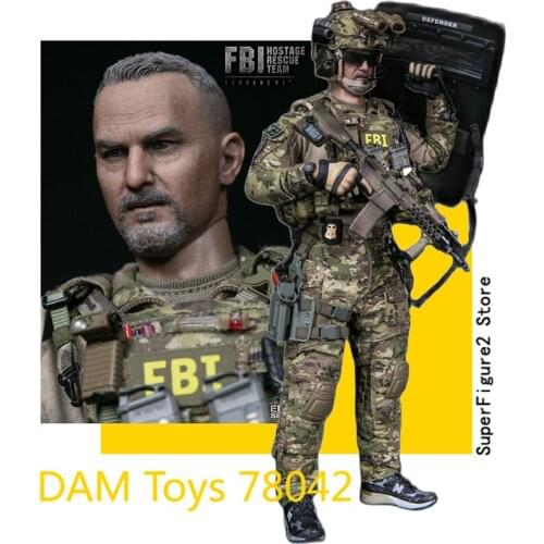 DAM Toys 78042 Elite Series FBI HRT AGENT (HOSTAGE RESCUE TEAM) 1/6 Figure