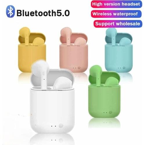 I7s New mini2 Bluetooth Earphone Stereo Earbud Bluetooth Headset with Charging Pod Wireless Headsets for Xiaomi All Smart Phone