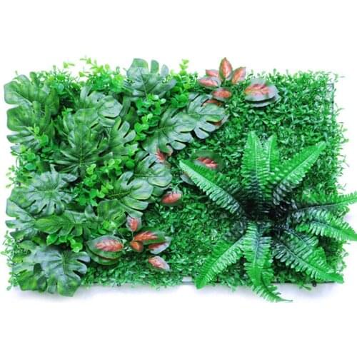 40x60CM Artificial Fence Plant Hedge Panel UV Protected Privacy Fence Screen Artificial Plant Lawn Grass Fake Decorative 2021