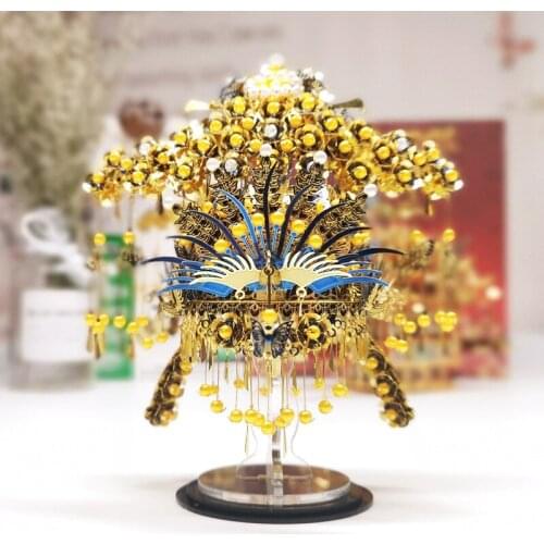 New Years spell cool metal assembled model 3D three-dimensional color jigsaw crafts ornaments a generation of rockhopper