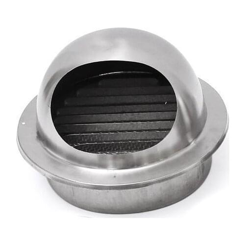 LBER Stainless Steel Ventilation Wall Air Vent Exhaust Extractor Ducting 100mm