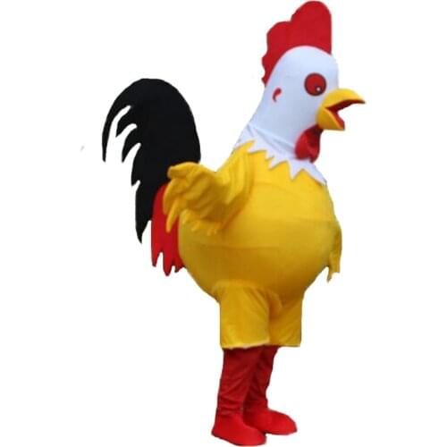 2015 Hot sale chicken Mascot Costume for Adult Fancy Dress Party Halloween Costume free shipping