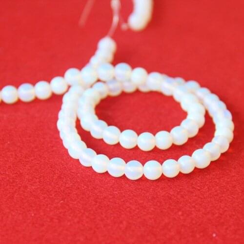 Min Order1) 6mm Fashion Sri Lanka Natural Moonstone Round Opal Beads DIY Jewelry Making Design Loose Beads Natural Stone 15inch