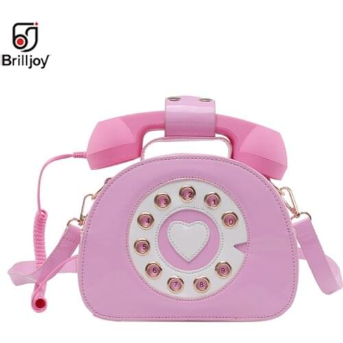 Brilljoy Fashion Shoulder Bag New Design Sweetheart Phone modeling Women Purses and Handbags Crosbody bag Girls Bolsa funny bag